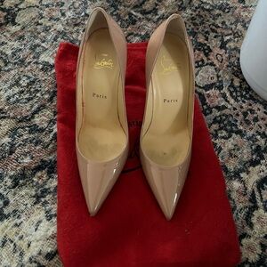 Christian Louboutin Kate 100MM Patent Leather Pumps